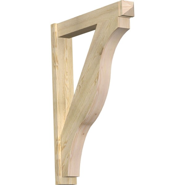 Ekena Millwork Funston Arts & Crafts Rough Sawn Outlooker, Douglas Fir, 6"W x 34"D x 46"H OUT06X34X46FST03RDF - main